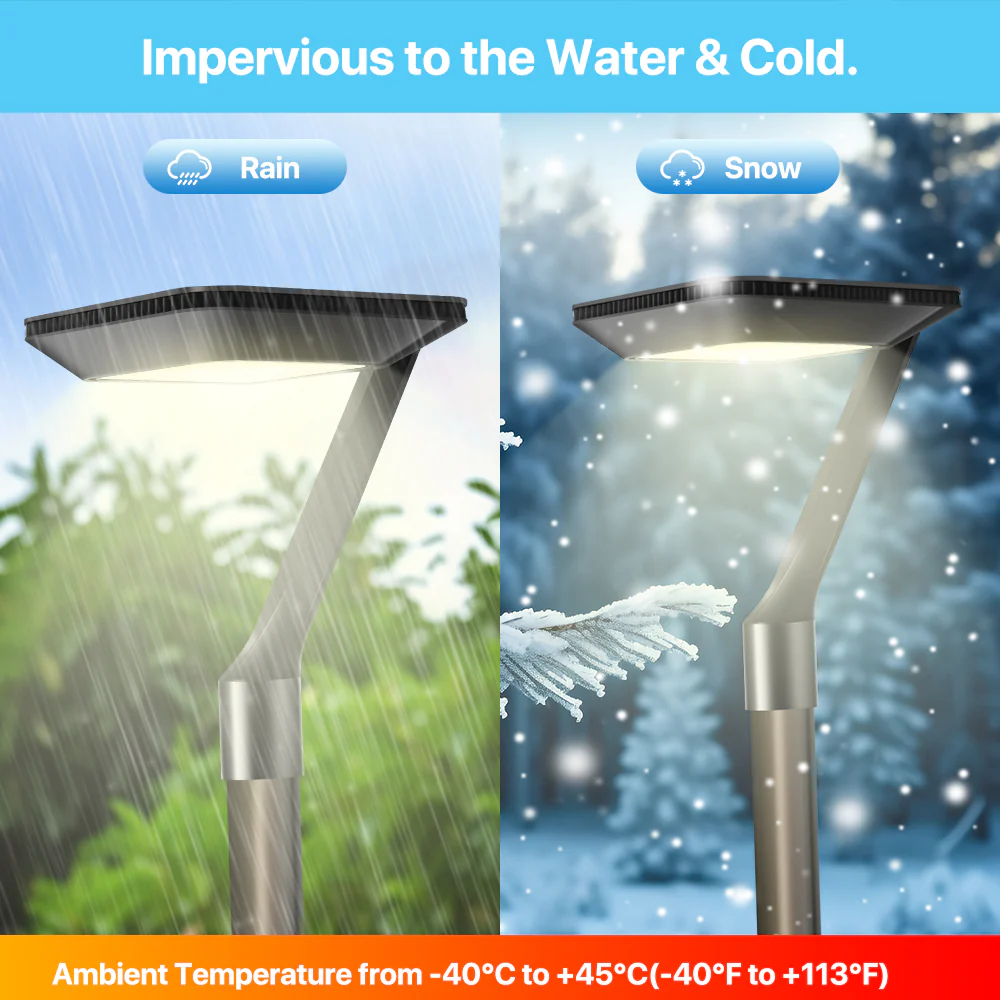 Bronze Gooseneck Post Top Lights (2 Pack) - TP260 Series, 6750lumens, 5000K, AC 120-277V - Image 4