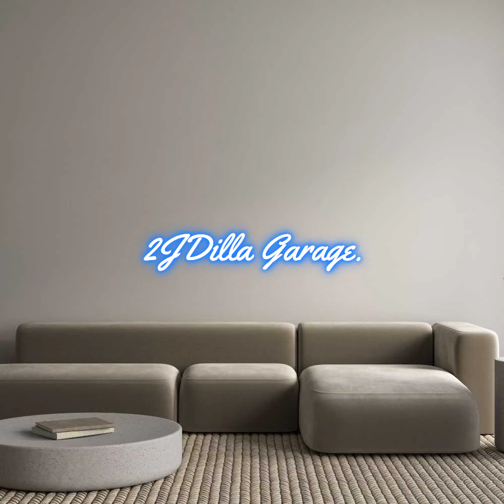 Custom Neon Light 2JDilla Garage.
