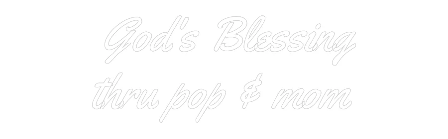 Custom Neon Light  God's Blessi... - Image 2