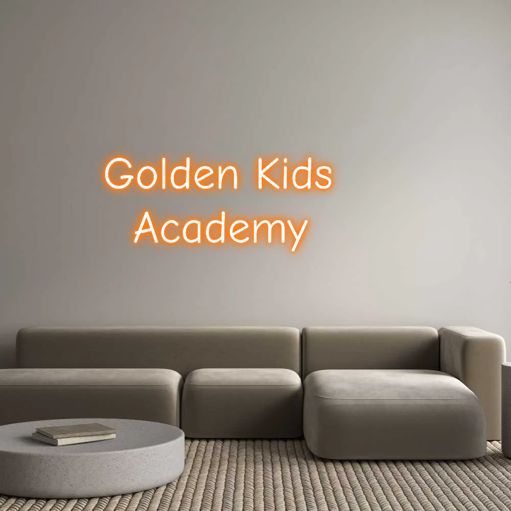 Custom Neon Light Golden Kids ...
