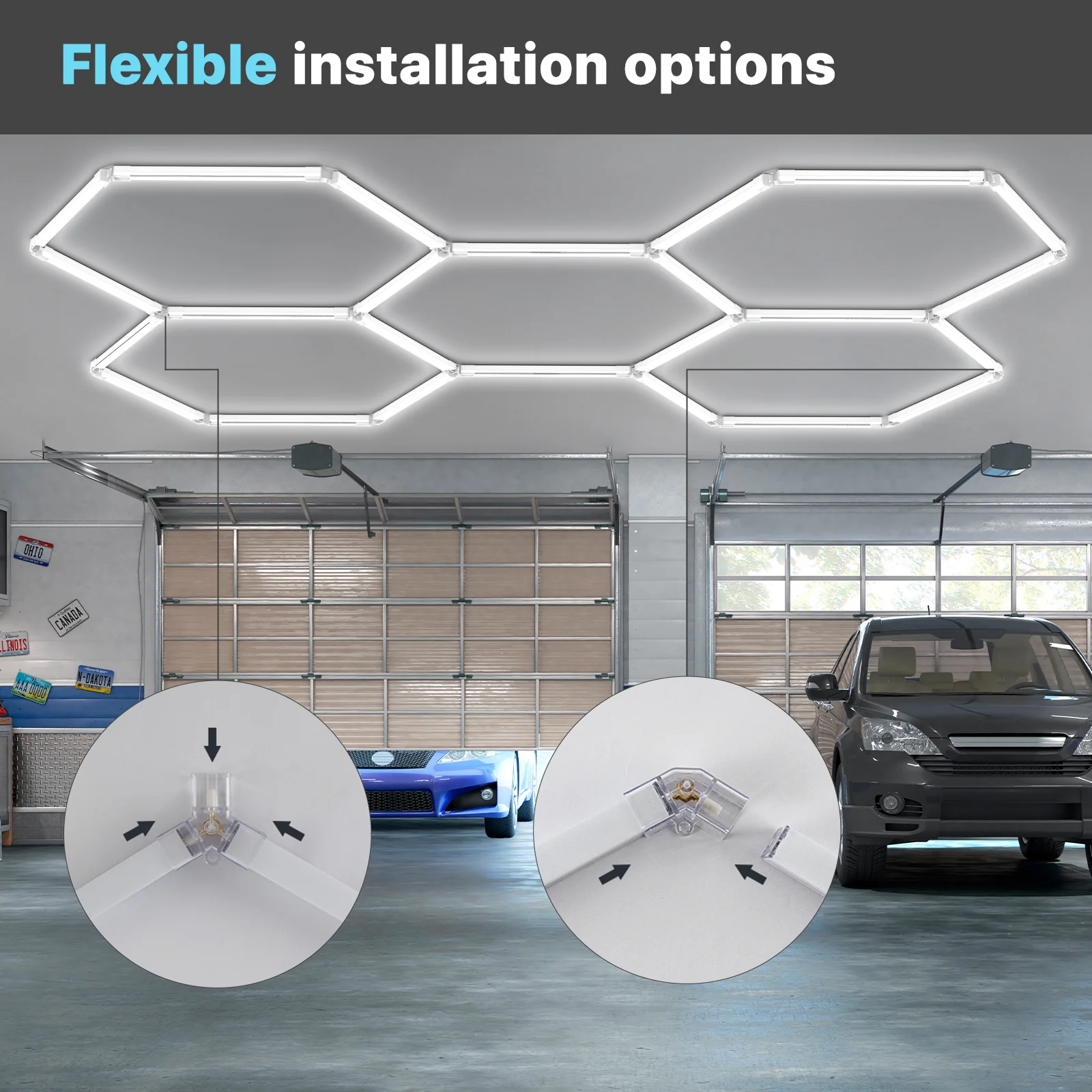 Hyperlite Hexagon Garage Lights Gen 2 - Image 4