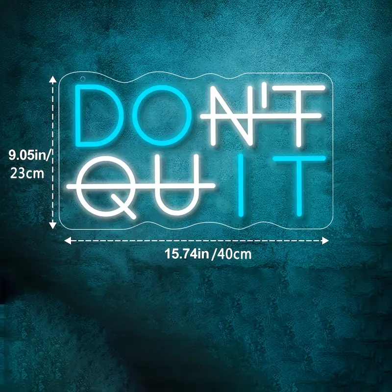 Don't Quit LED Neon Sign Light - Image 9