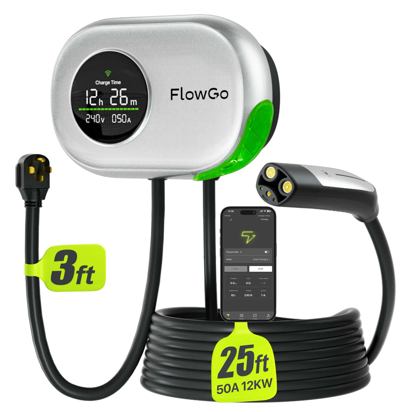 Flowgo Level 2 Smart EV Charger, 240V - Image 7