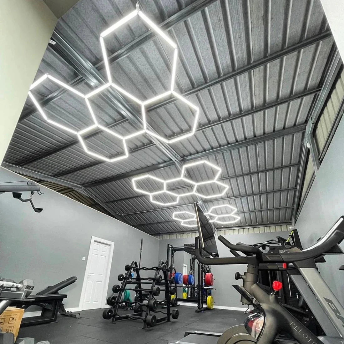 Hyperlite Hexagon Garage Lights Gen 2 - 1 Grid (3.0 x 2.6 ft) - Image 4