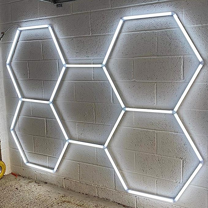 Hyperlite Hexagon Garage Lights Gen 2 - 1 Grid (3.0 x 2.6 ft) - Image 7