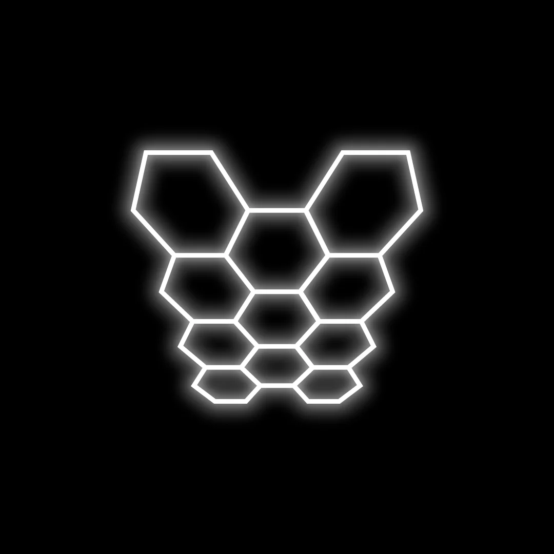 Hyperlite Hexagon Garage Lights Gen 2 - 11 Grid (10.0 x 7.3 ft) - Image 3