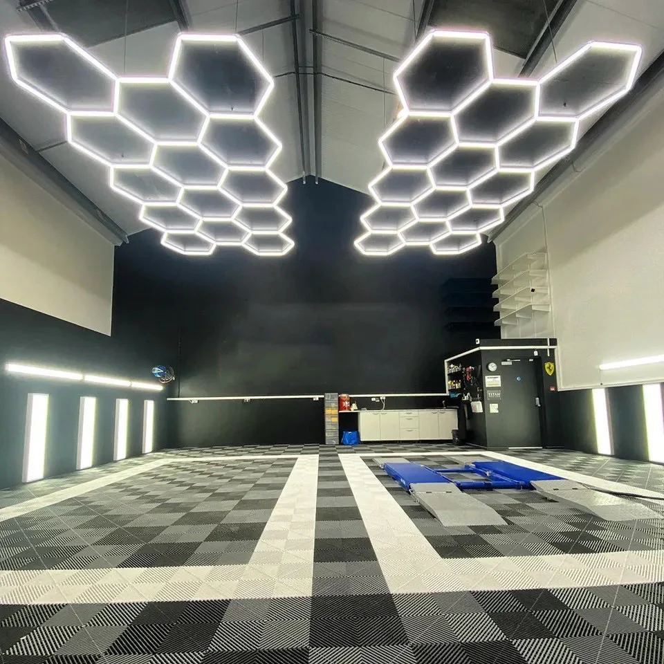 Hyperlite Hexagon Garage Lights Gen 2 - 14 Grid (12.5 x 7.3 ft) - Image 3