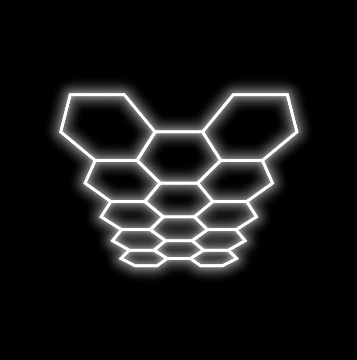 Hyperlite Hexagon Garage Lights Gen 2 - 14 Grid (12.5 x 7.3 ft) - Image 6