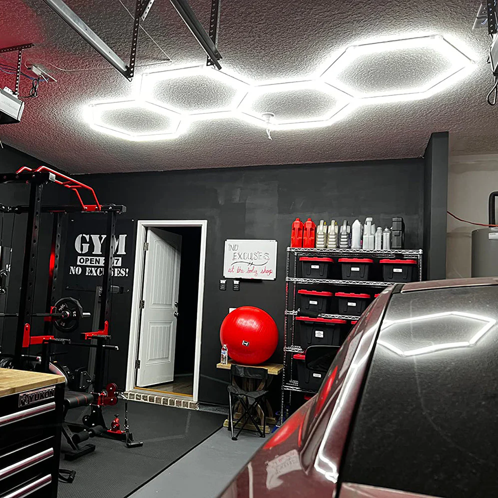 Hyperlite Hexagon Garage Lights Gen 2 - 3 Grid (5.1 x 5.0 ft) - Image 10