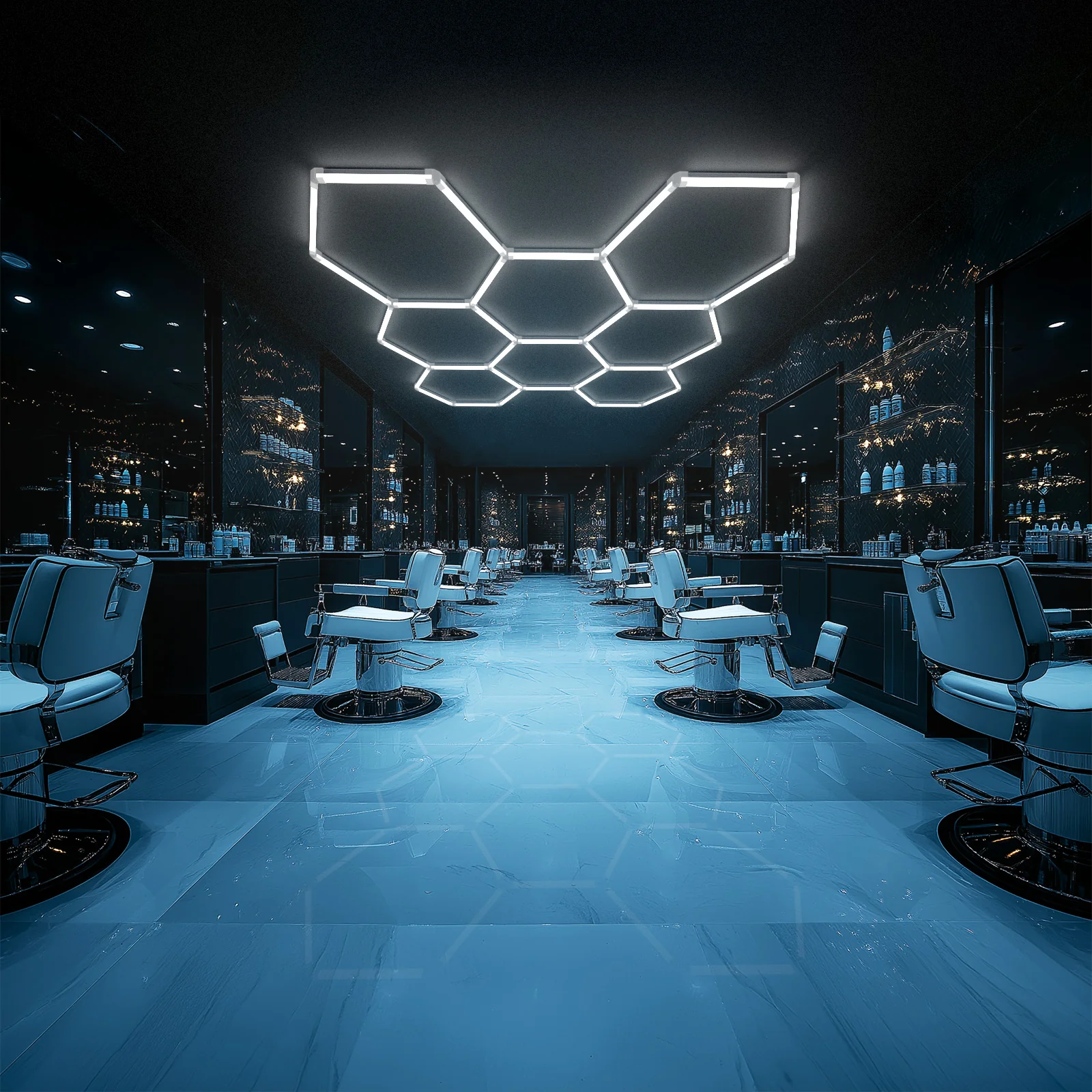 Hyperlite Hexagon Garage Lights Gen 2 - 8 Grid (7.6 x 7.3 ft) - Image 5