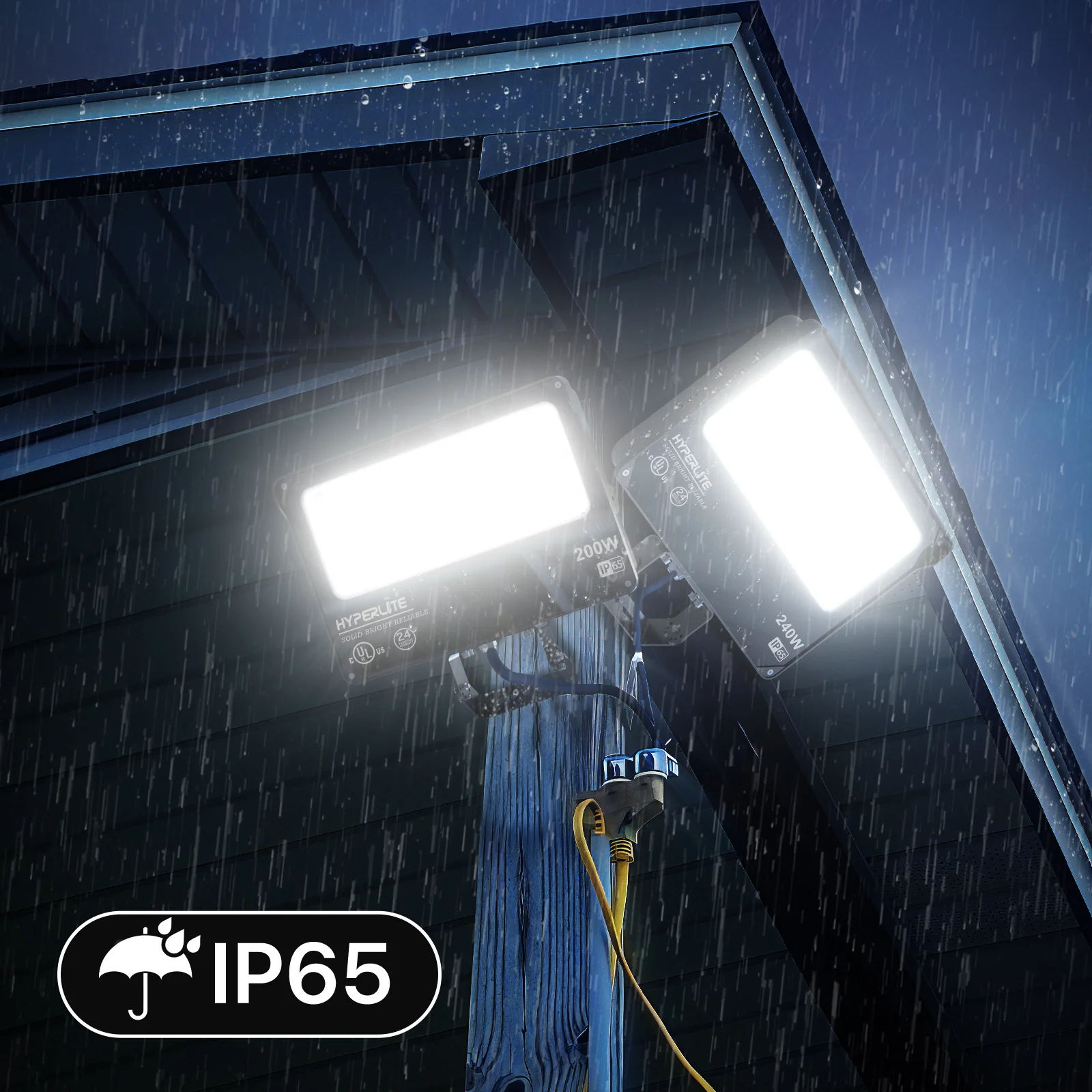 Hyperlite Led Flood Light - Mars Series (Trunion Mount) 2Pack, 18000lumens, 5000K, AC 120V ONLY - Image 6