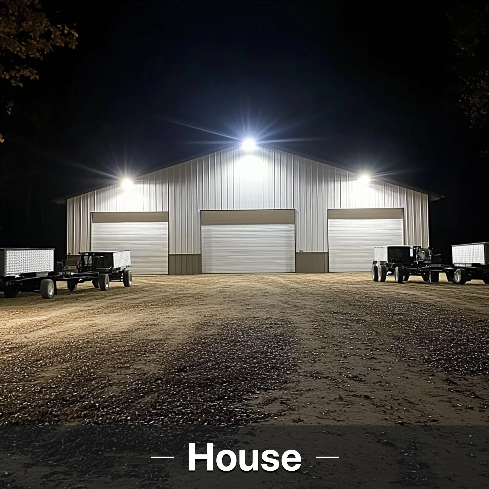 Hyperlite Led Flood Light with Photocell - Mars Series 2 Pack (U Bracket) - 18000lumens, 5000K, AC 120V Only - Image 10