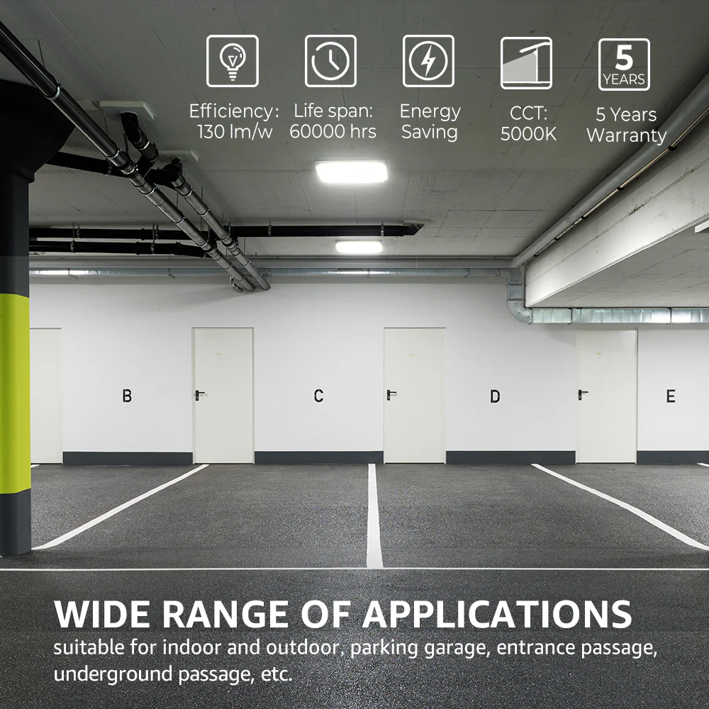 LED Canopy Light - Vega Series, 8450lumens, 5000K, AC 100-277V - Image 4
