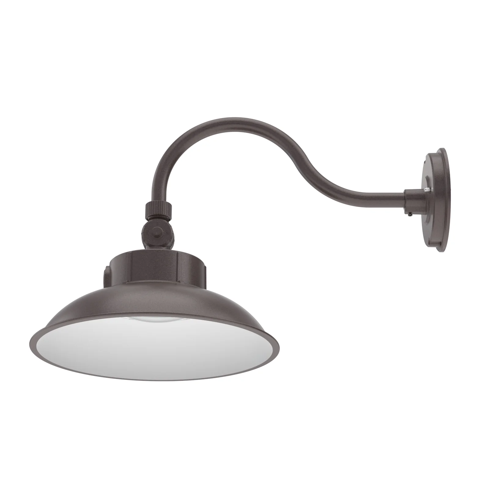 LED Gooseneck Barn Light Outdoor, 12inch Bronze, 6500lumens, Power & CCT Selectable, AC 120-277V - Image 6