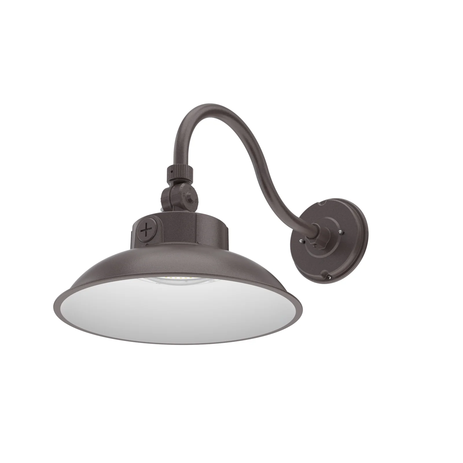 LED Gooseneck Barn Light Outdoor, 12inch Bronze, 6500lumens, Power & CCT Selectable, AC 120-277V - Image 7