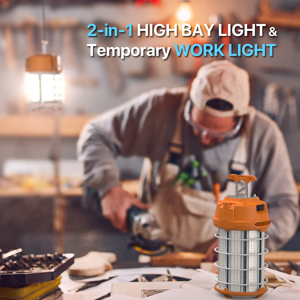LED Work Light - Hive Series, 12500lumens, 5000K, AC 120V, Plug & Play - Image 7
