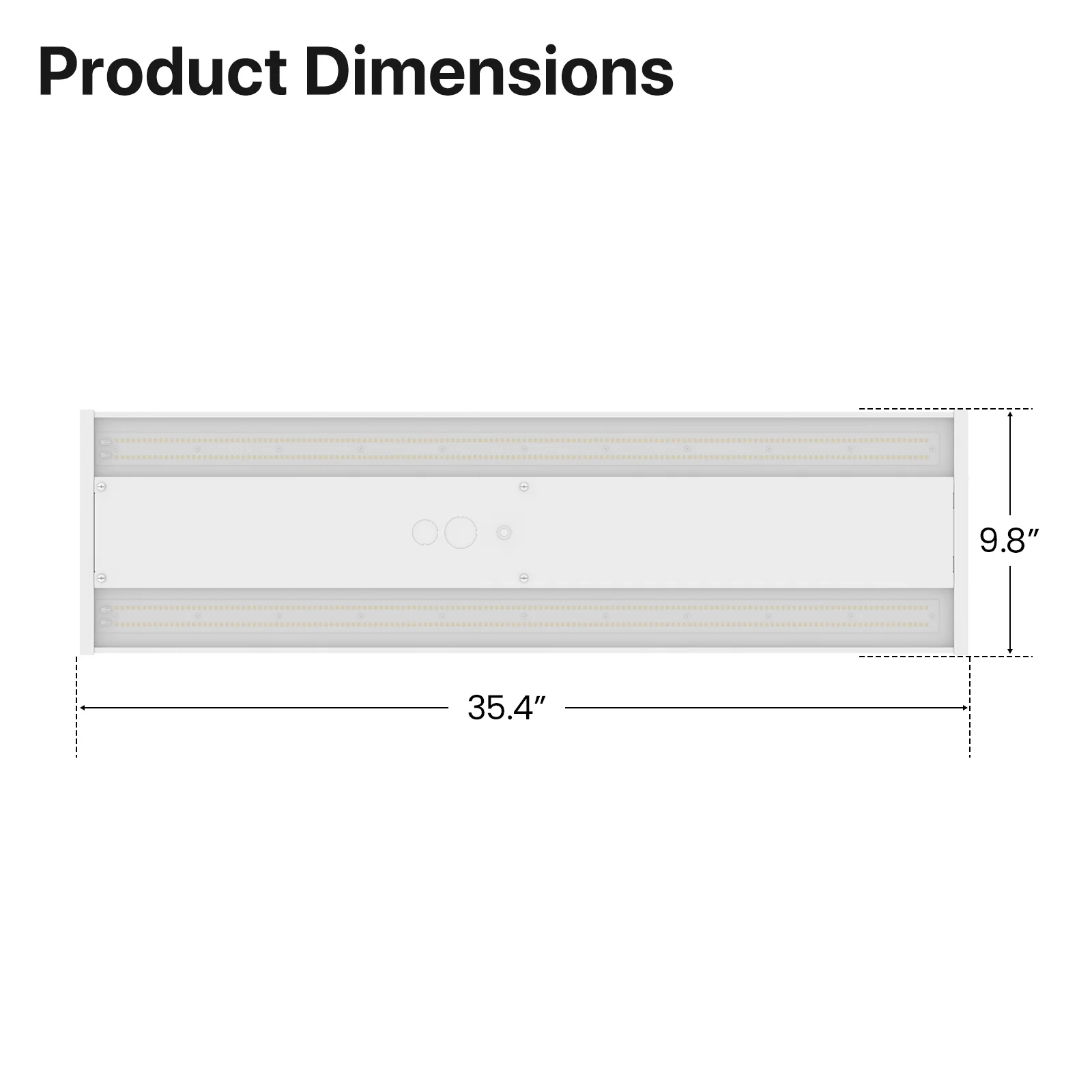 Linear High Bay LED Lights - HPLH01 Series, 42000lumens, Adjustable Wattage & CCT, 120-277V - Image 9