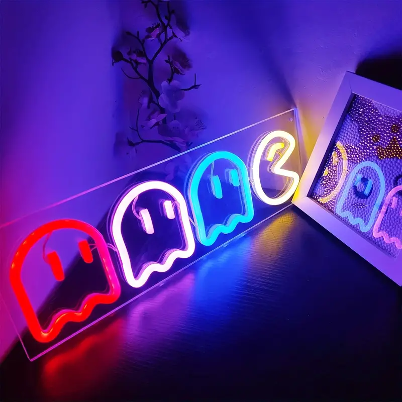 Pac-Man LED Neon Sign Light - Image 2