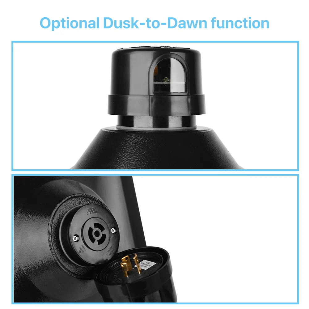 Post Top Light - TP350 Series, 3300lumens, Selectable CCT, AC 120-277V, Photocell Optional,Wide Lighting Coverage - Image 4