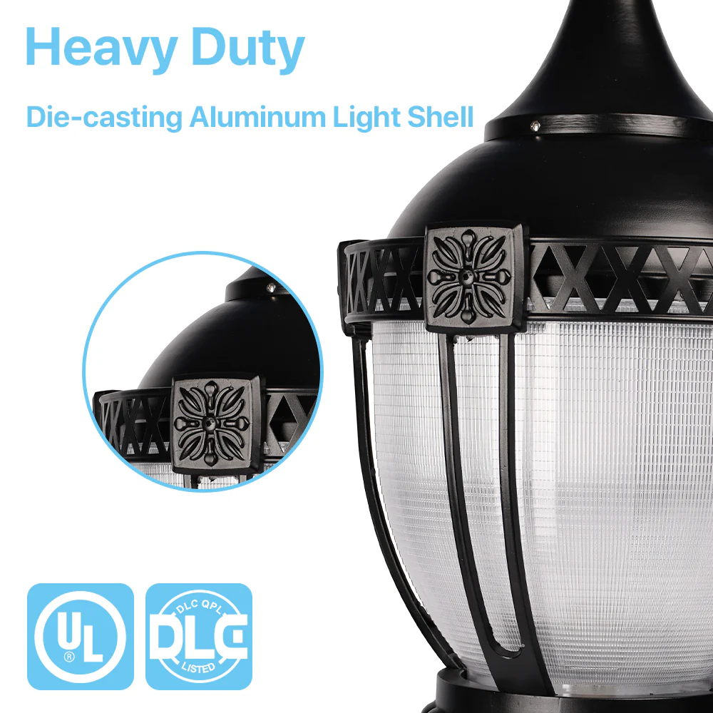 Post Top Light -TPG7 Series, 11600lumens, CCT & Power Selectable, AC 120-277V - Image 4