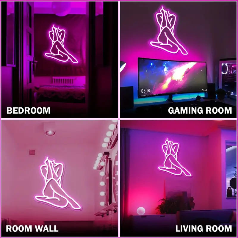 Sitting Sexy Lady Neon Sign Light - Image 7