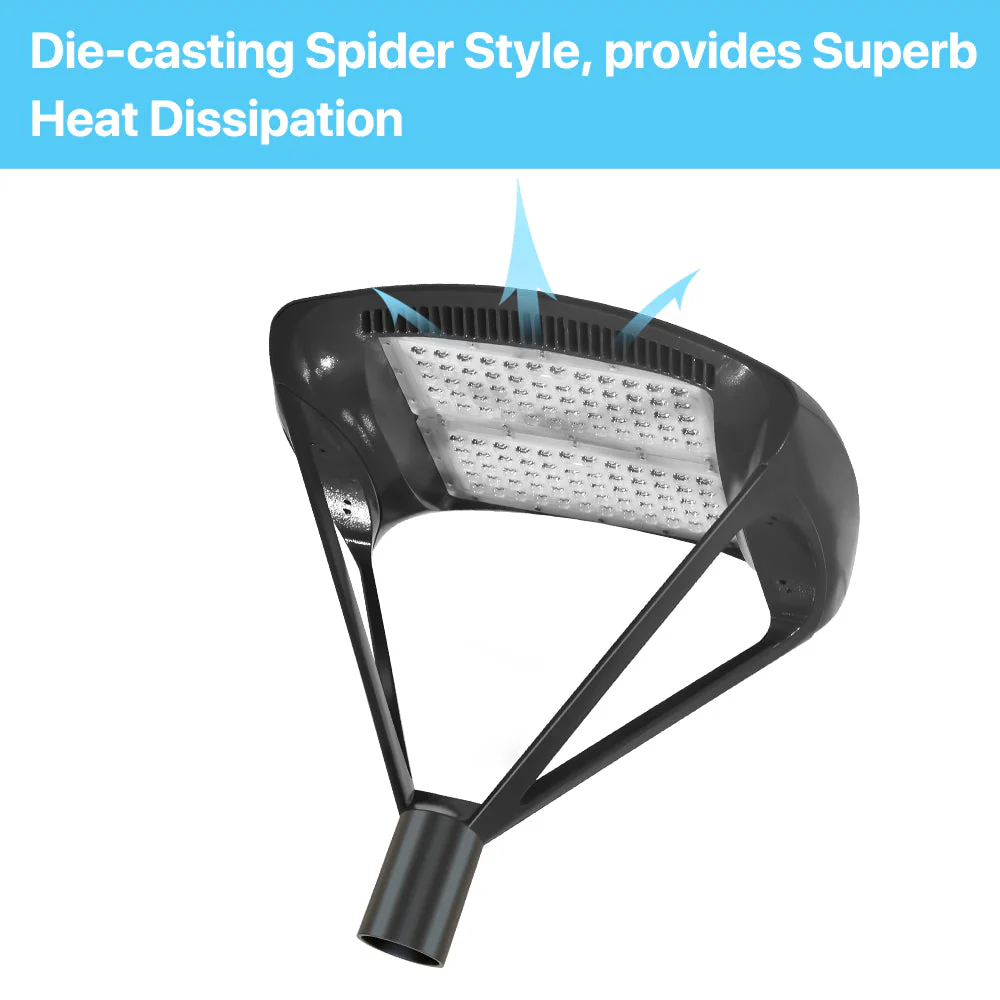 Spider LED Post Top Lights- TP500 Series, 39000lumens, 5000K, AC 120-277V For Commercial Project - Image 3