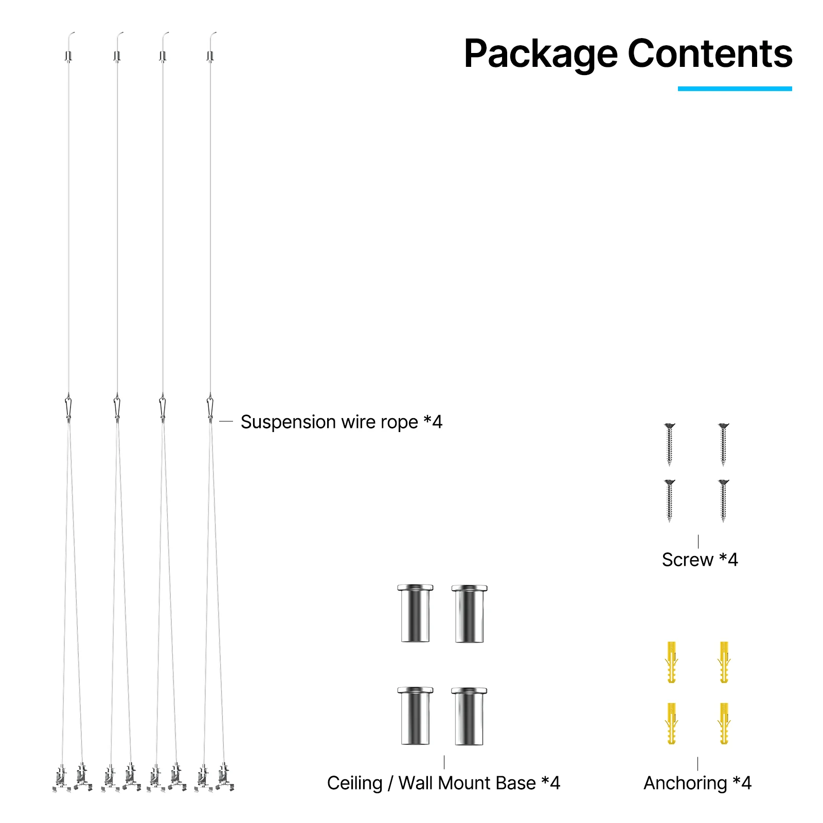 Suspension Kit for Hexagon LED Light - Image 4