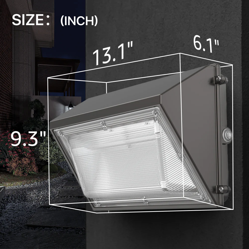 Wall Pack Light with Photocell - Moon series, 13000lumens, 5000K, AC 100-277V - Image 5
